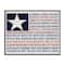 Stupell Industries U.S.A. Star Patriot Flag Listed State Typography Sign Framed Giclee Art